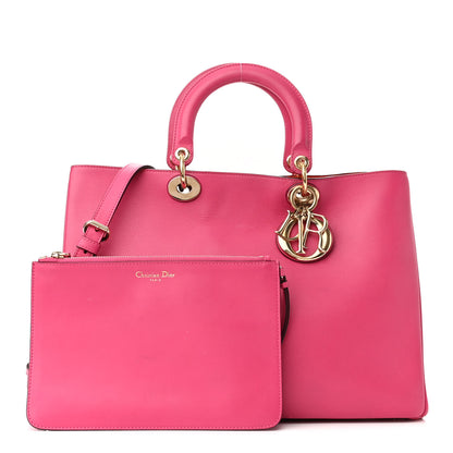 Christian Dior Smooth Calfskin Large Diorissimo Tote Fuchsia 1 of 13