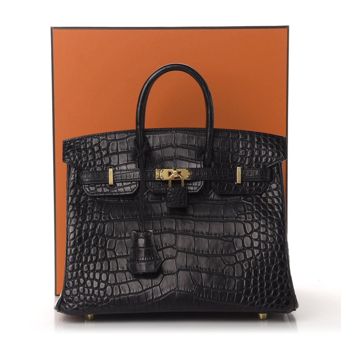Matte Alligator Birkin 25 Black