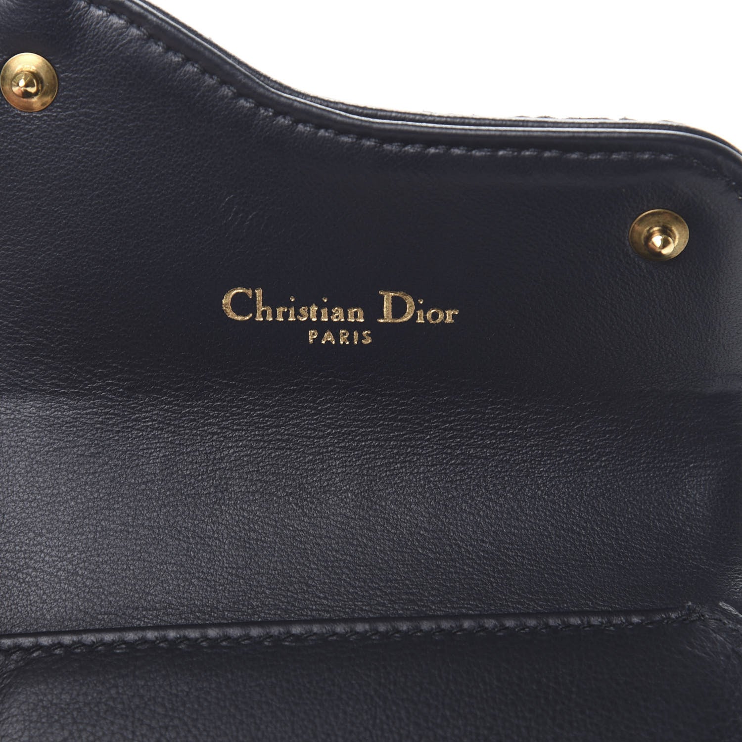 Christian Dior Oblique Saddle Lotus Wallet Blue 6 of 10
