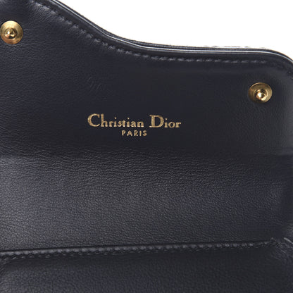 Christian Dior Oblique Saddle Lotus Wallet Blue 6 of 10