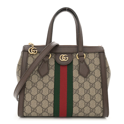 Gucci GG Supreme Monogram Small Ophidia Tote Bag Brown 1 of 13