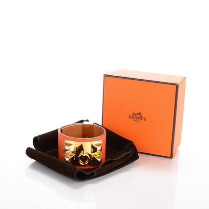 Hermes Epsom Collier de Chien CDC Bracelet L Orange 8 of 8