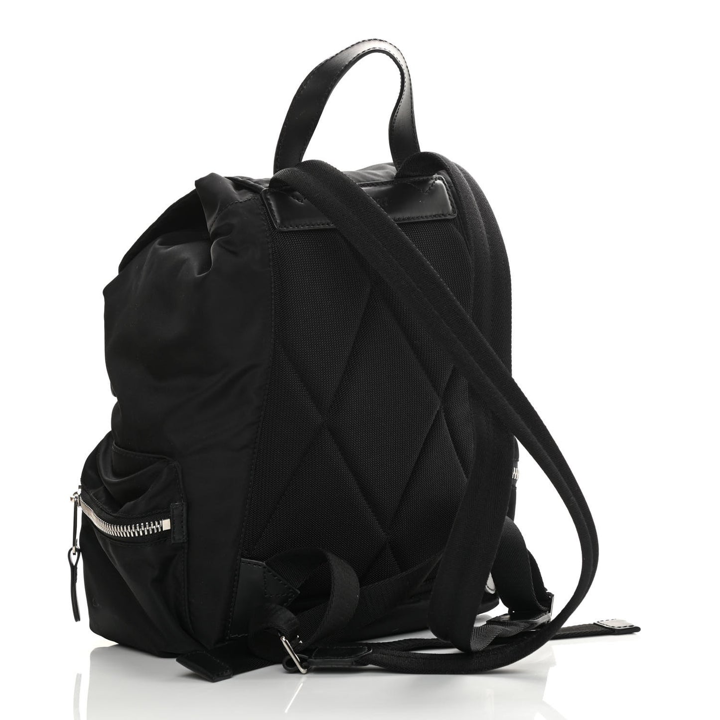 Nylon Logo Print Small Rucksack Backpack
