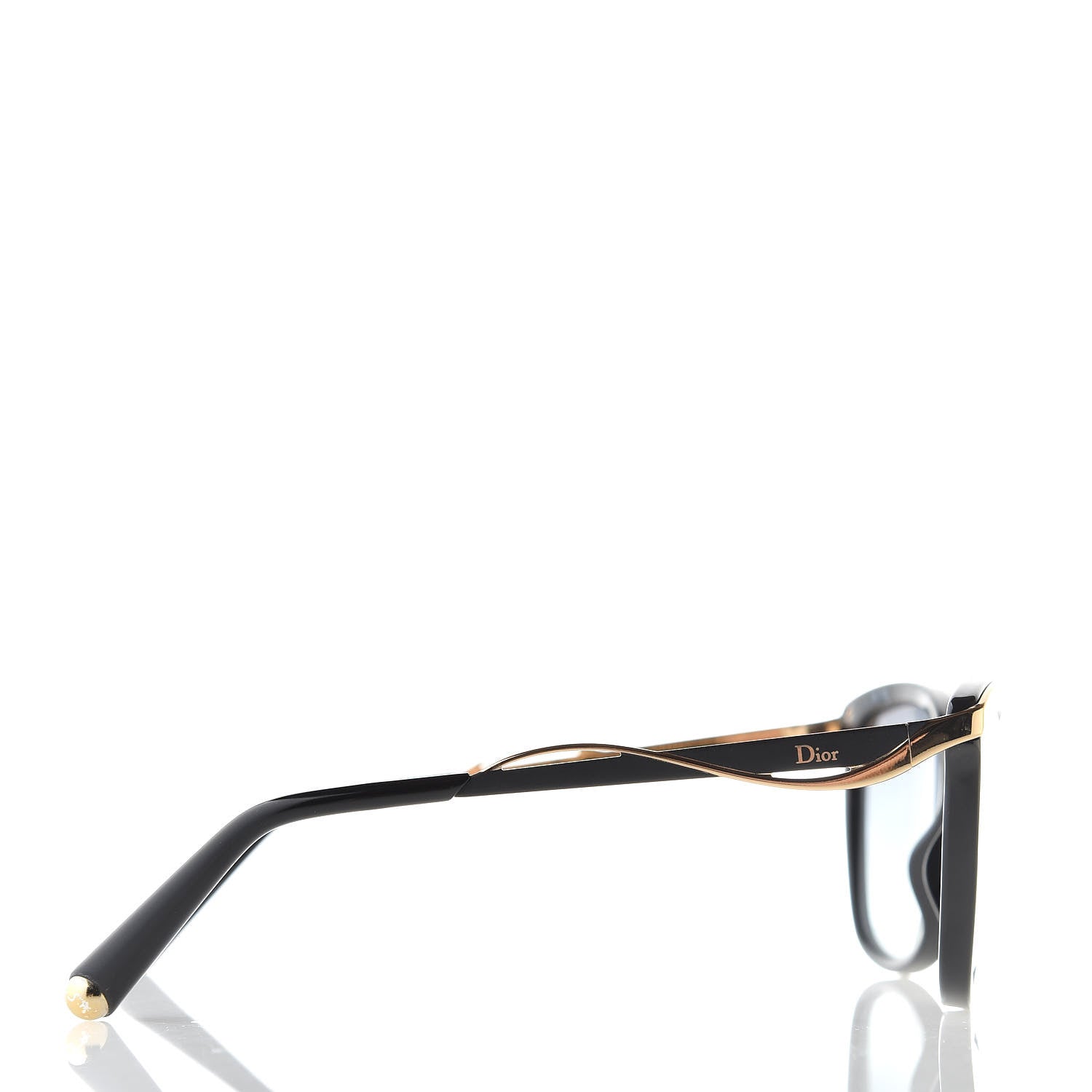 Christian Dior MetalEyes 2 Sunglasses Black Gold 3 of 6