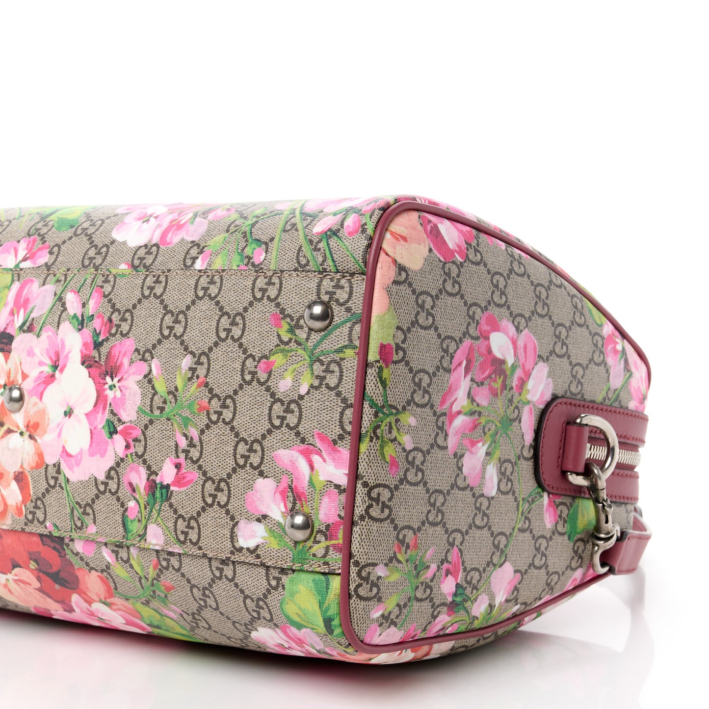 GG Supreme Monogram Blooms Medium Boston Beige Multicolor Dry Rose