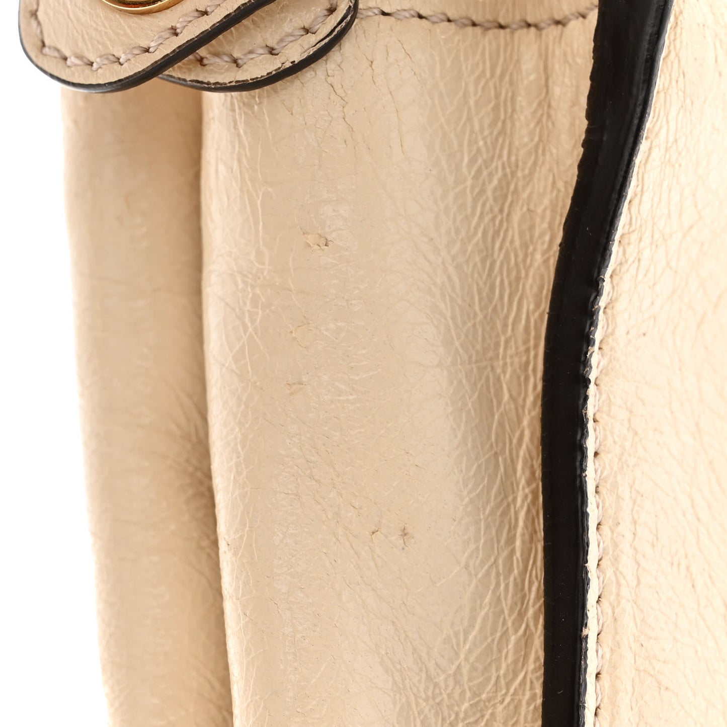 Agnello Old Shine Medium Peekaboo Iconic Satchel Camelia