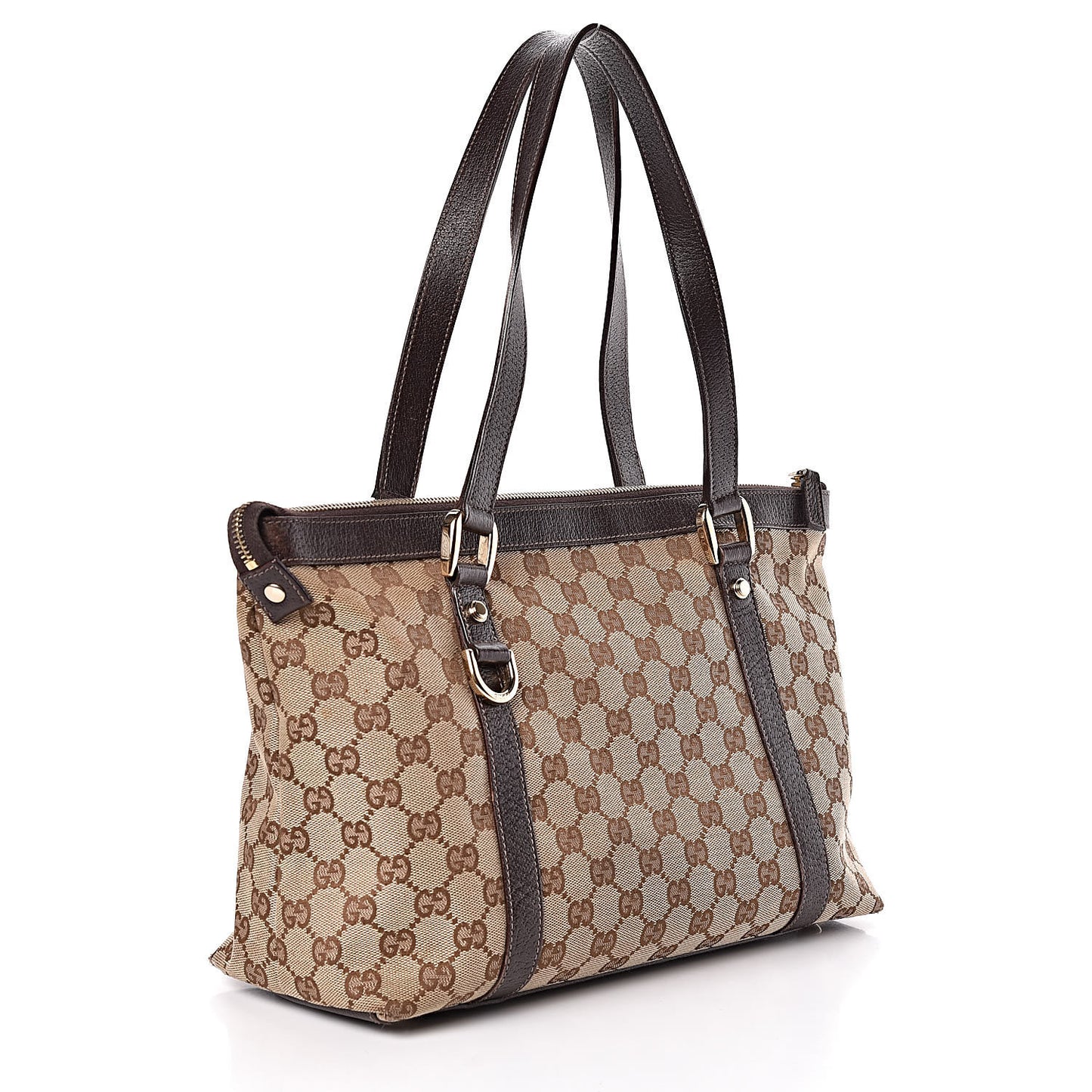 Monogram Medium Abbey Tote Brown