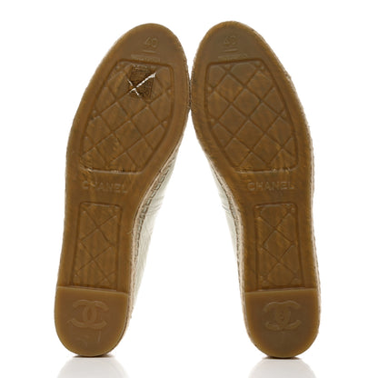 Chanel Distressed Patent CC Espadrilles 40 White 5 of 8