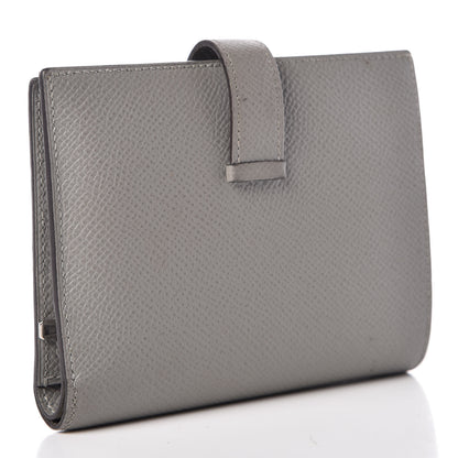 Hermes Epsom Bearn Compact Wallet Gris Mouette 3 of 8