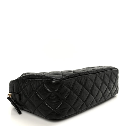 Chanel Aged Calfskin Quilted Medium Reissue Camera Case Black 4 of 11