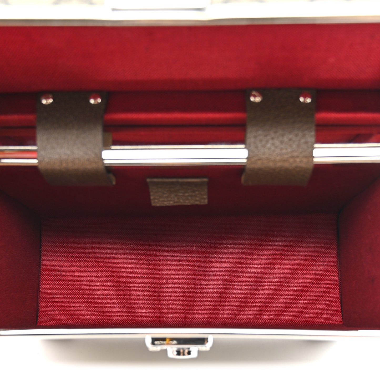 GG Supreme Monogram Globe-Trotter Beauty Case Brown