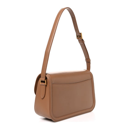 Saint Laurent Soft Ultracalfskin Monogram Small Solferino Shoulder Bag New Hazelnut 3 of 10