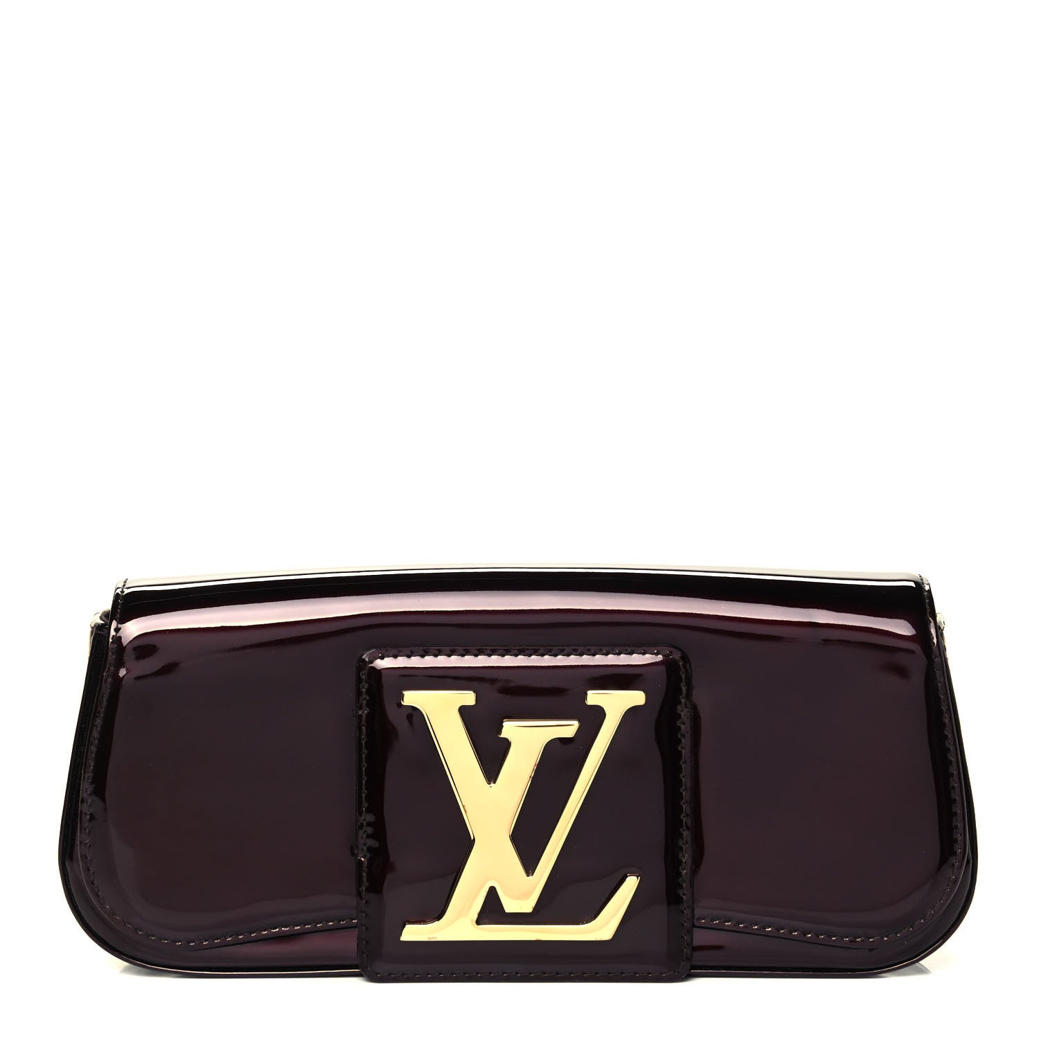 Louis Vuitton Patent Sobe Clutch Amarante 1 of 9