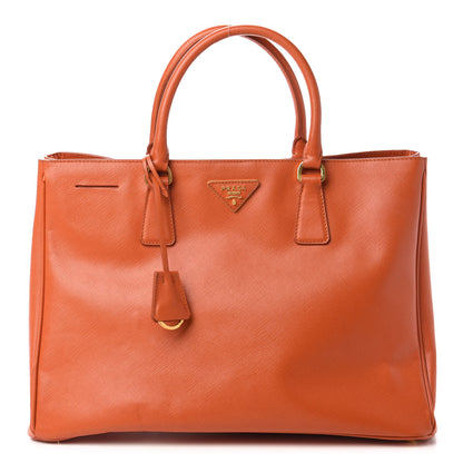 Prada Saffiano Lux Large Tote Papaya 1 of 10