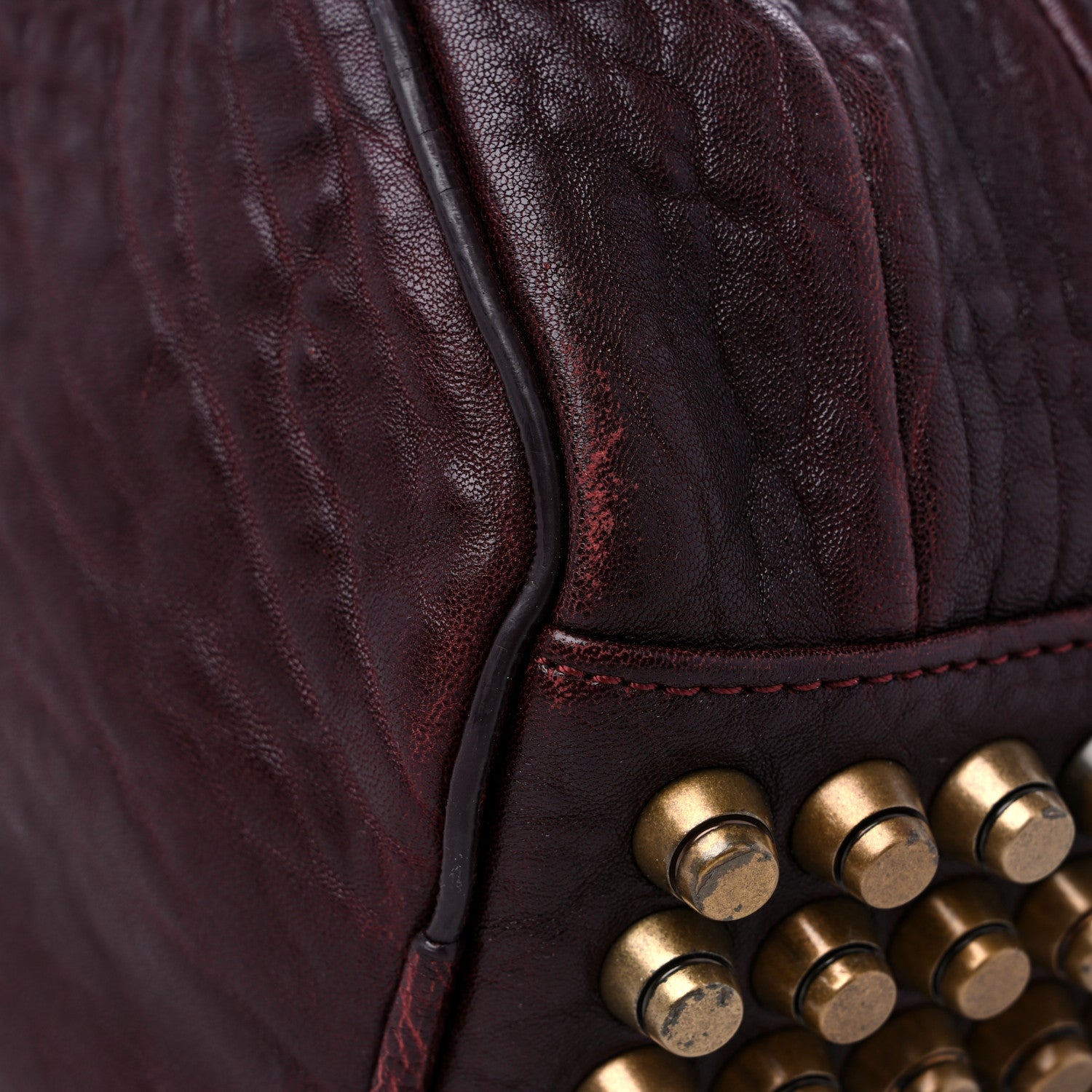 Alexander Wang Pebbled Lambskin Mini Rockie Matte Oxblood 7 of 12