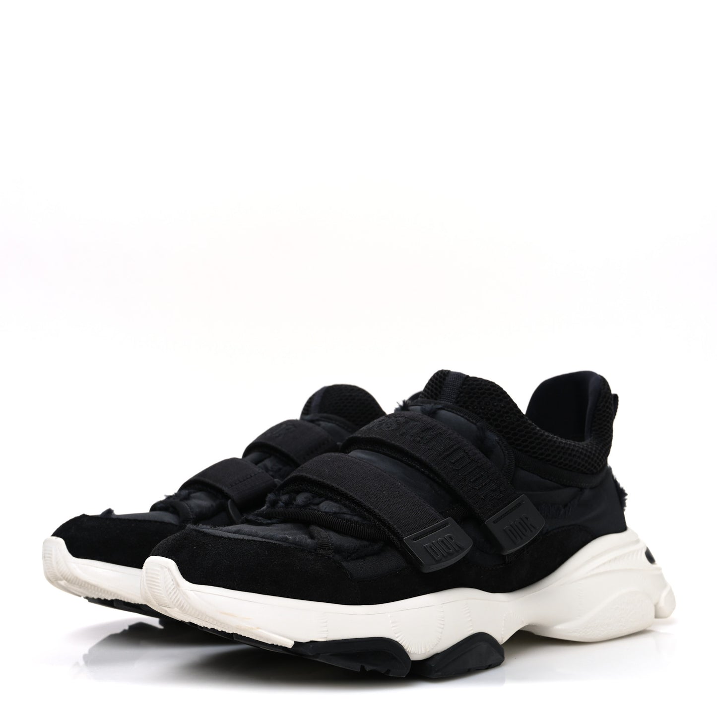 Technical Fabric Nylon Camouflage Womens D-Wander Sneakers 39.5 Black