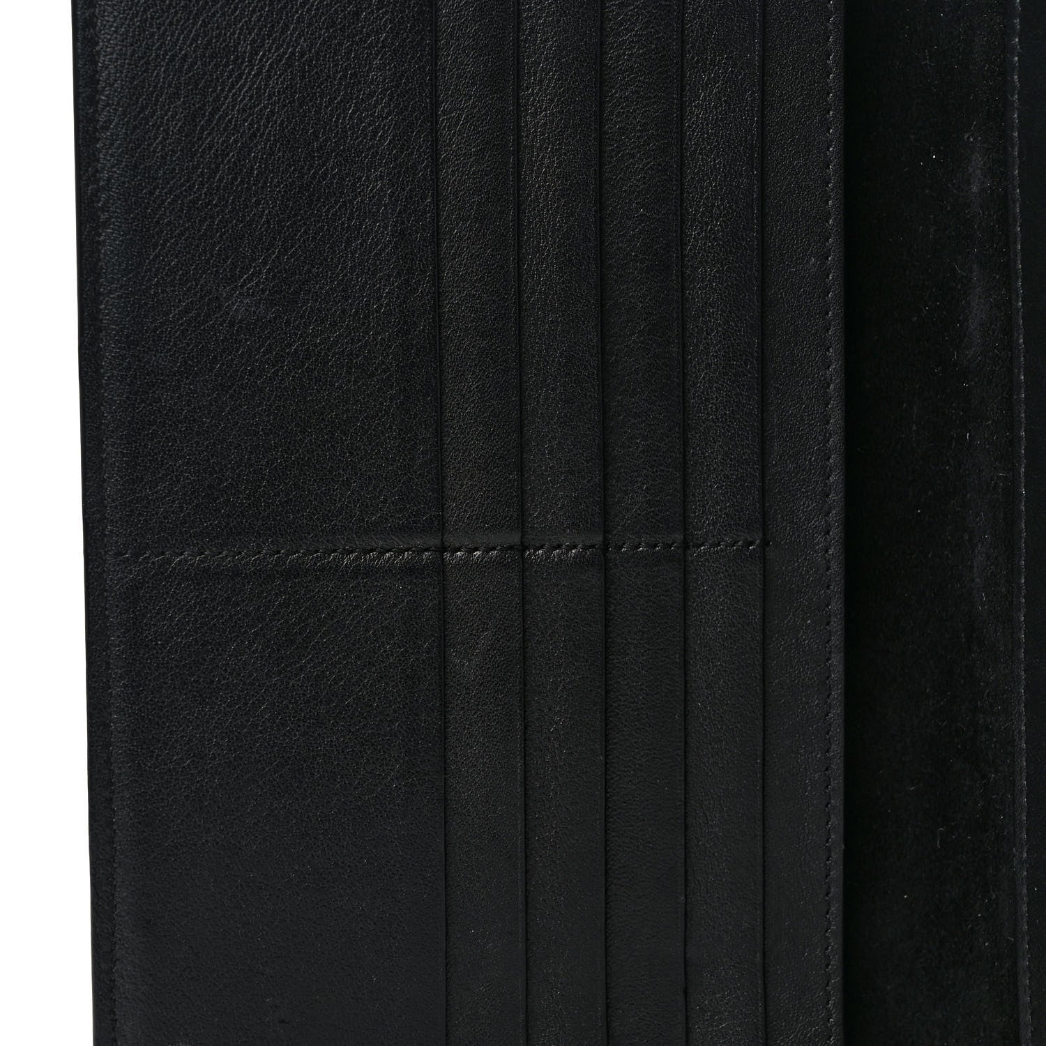 Celine Lizard Calfskin Large Multifunction Strap Wallet Black 7 of 8