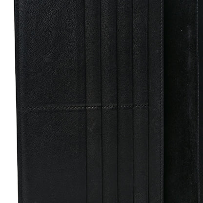 Celine Lizard Calfskin Large Multifunction Strap Wallet Black 7 of 8