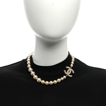 Chanel Pearl CC 100th Anniversary Necklace Light Gold 2 of 5