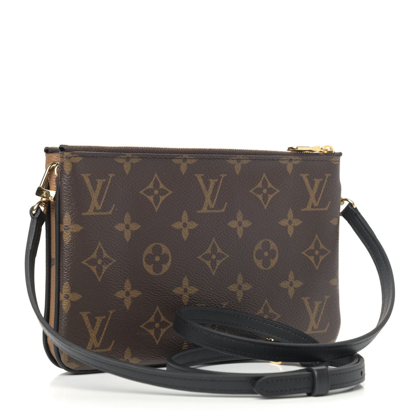 Reverse Monogram Giant Double Zip Pochette