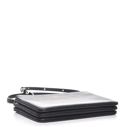 Celine Lambskin Small Trio Crossbody Bag Black 4 of 10