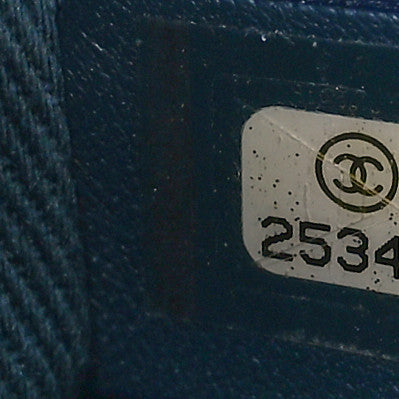 Chanel Calfskin Chevron Quilted Small Coco Handle Flap Blue 6 of 9