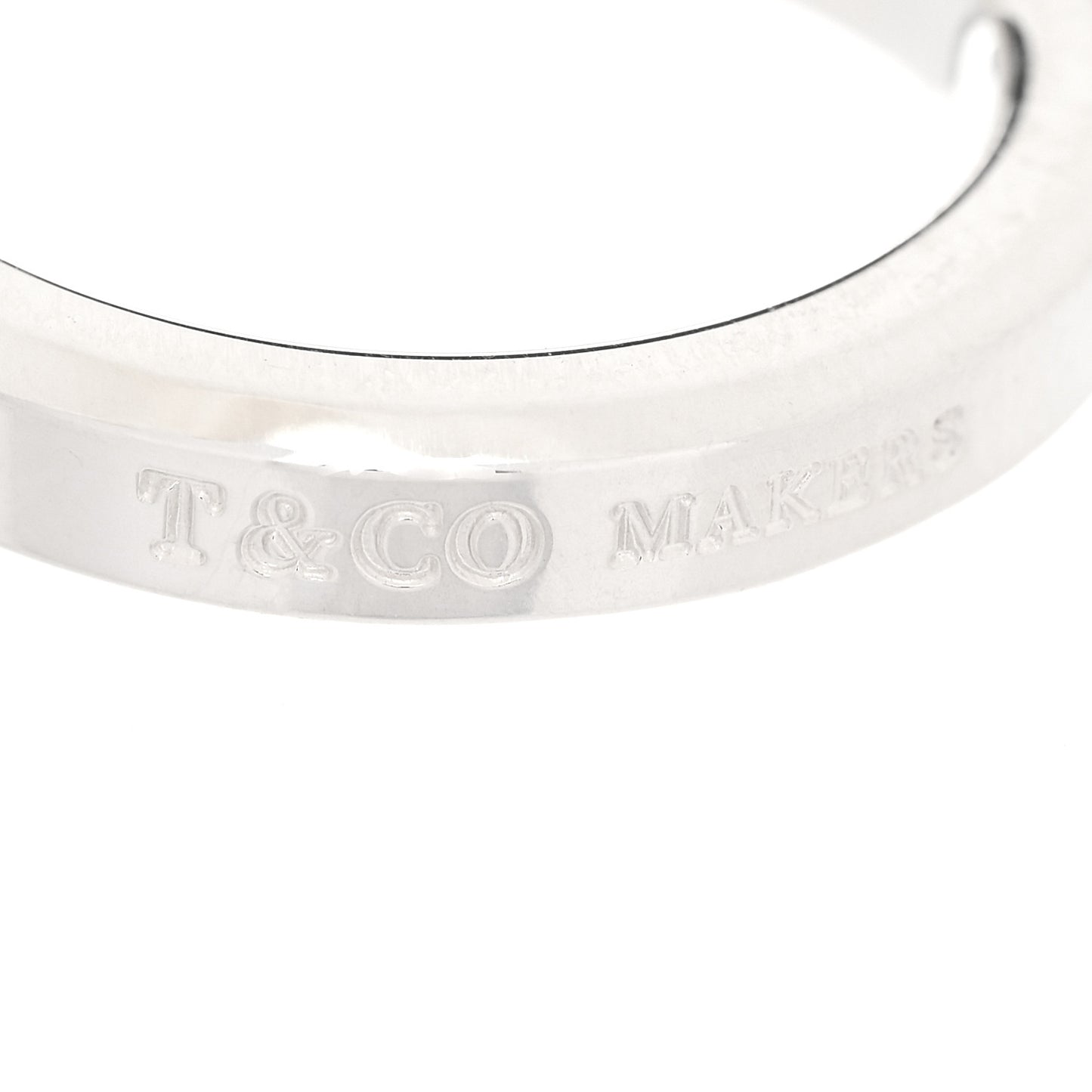 Sterling Silver Makers Narrow Slice Ring 50 5.5