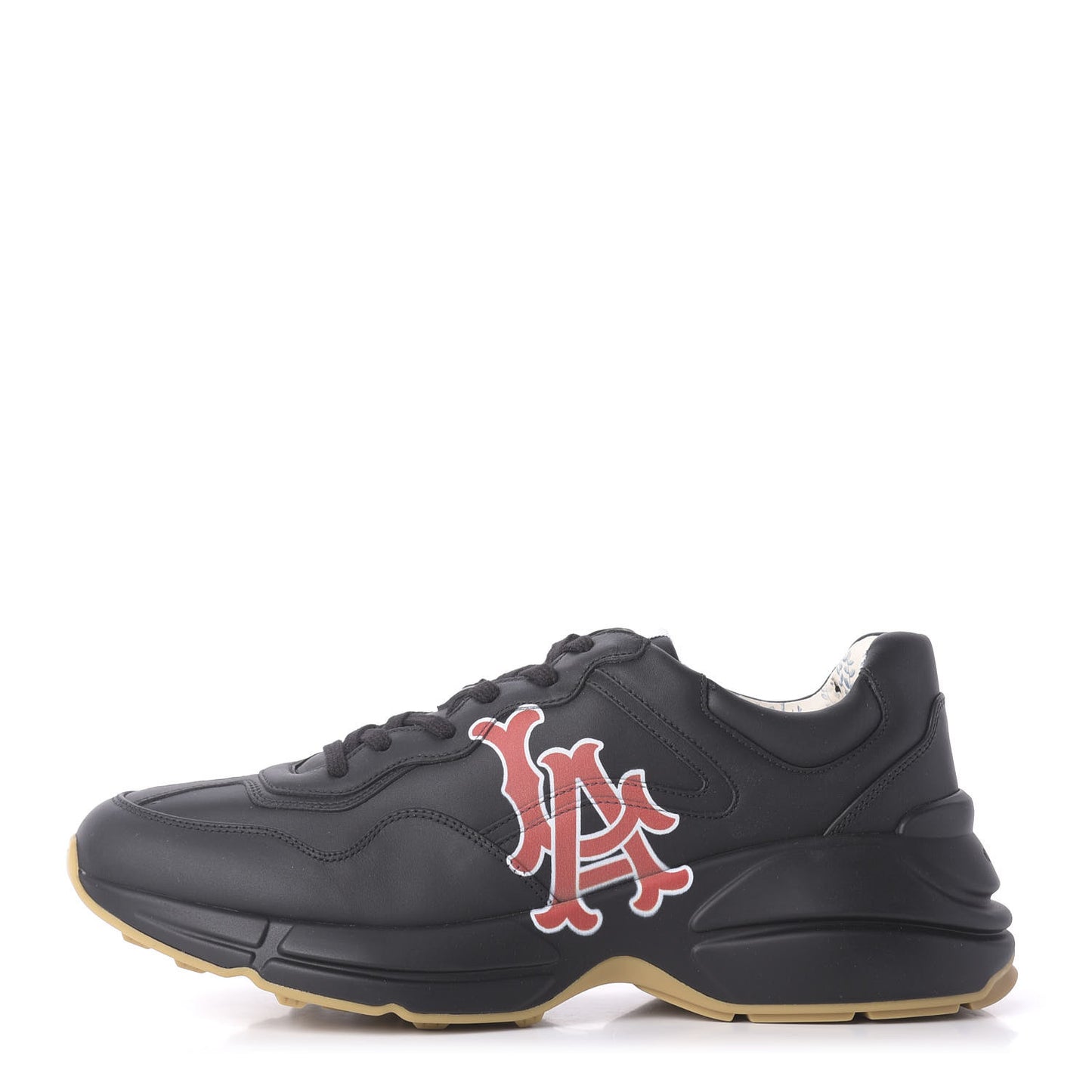 X MLB Calfskin LA Dodgers Mens Rhyton Sneakers 9 Black