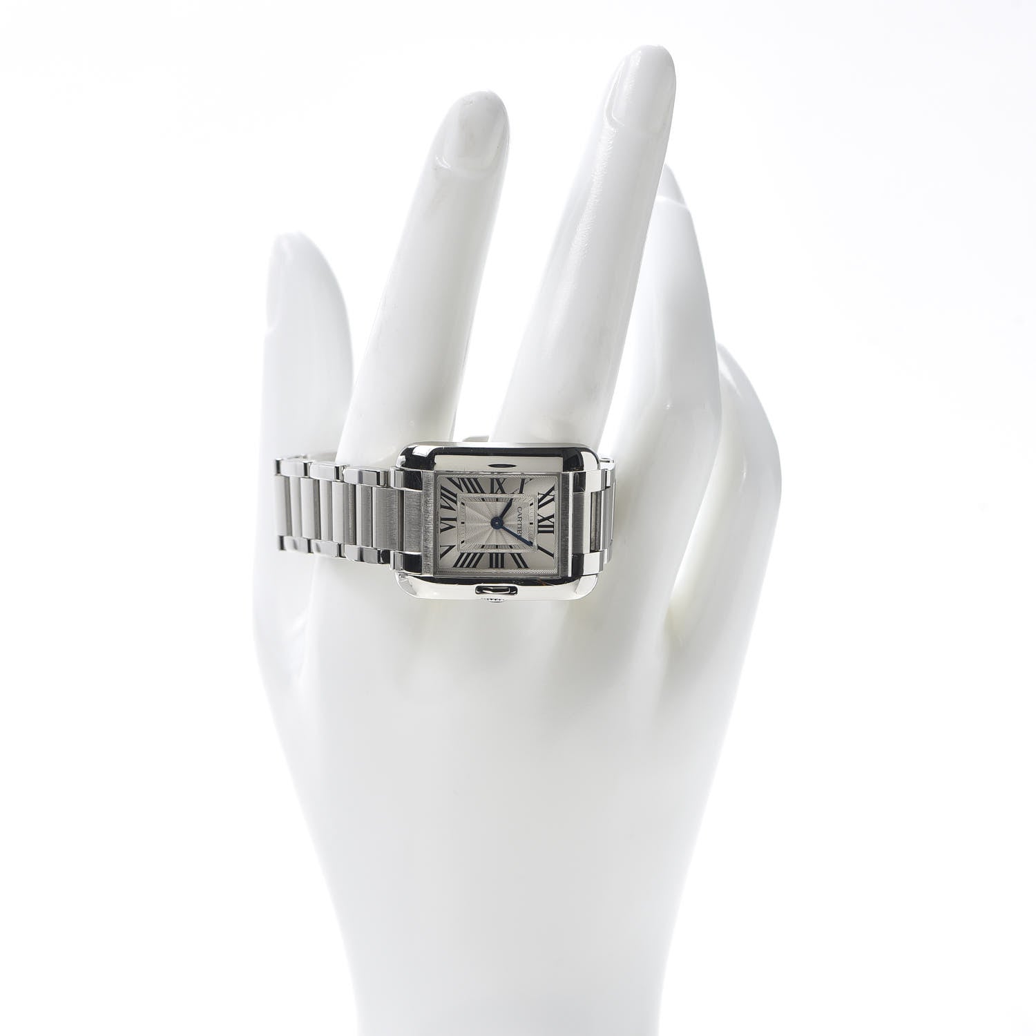 Cartier Stainless Steel 23mm Tank Anglaise Quartz Watch 2 of 6