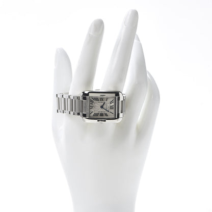 Cartier Stainless Steel 23mm Tank Anglaise Quartz Watch 2 of 6