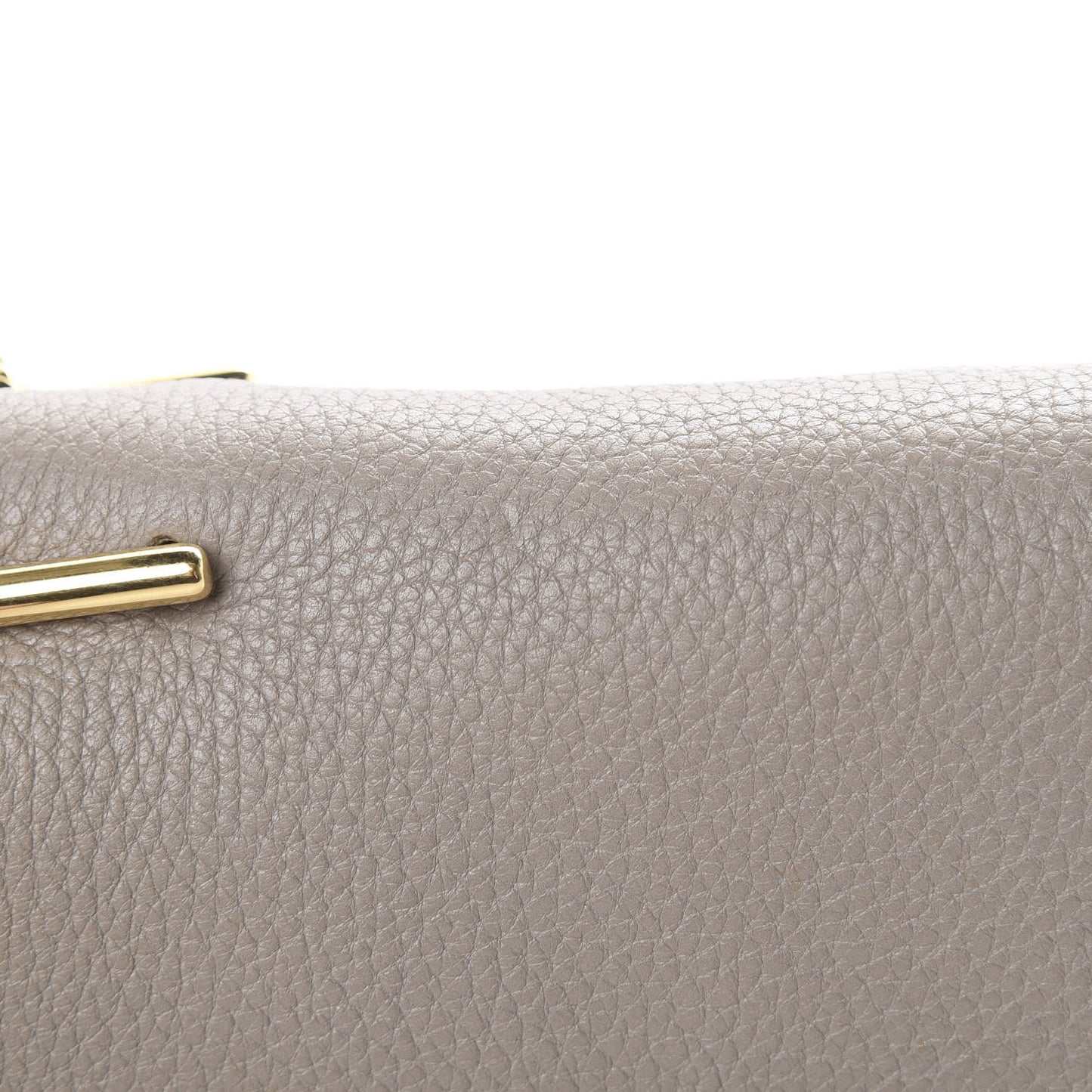 Grained Lambskin Drew Shoulder Bag Motty Grey