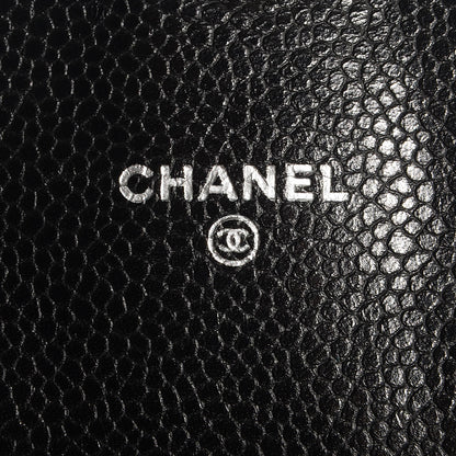 Chanel Caviar Half Moon Wallet On Chain WOC Black 6 of 8