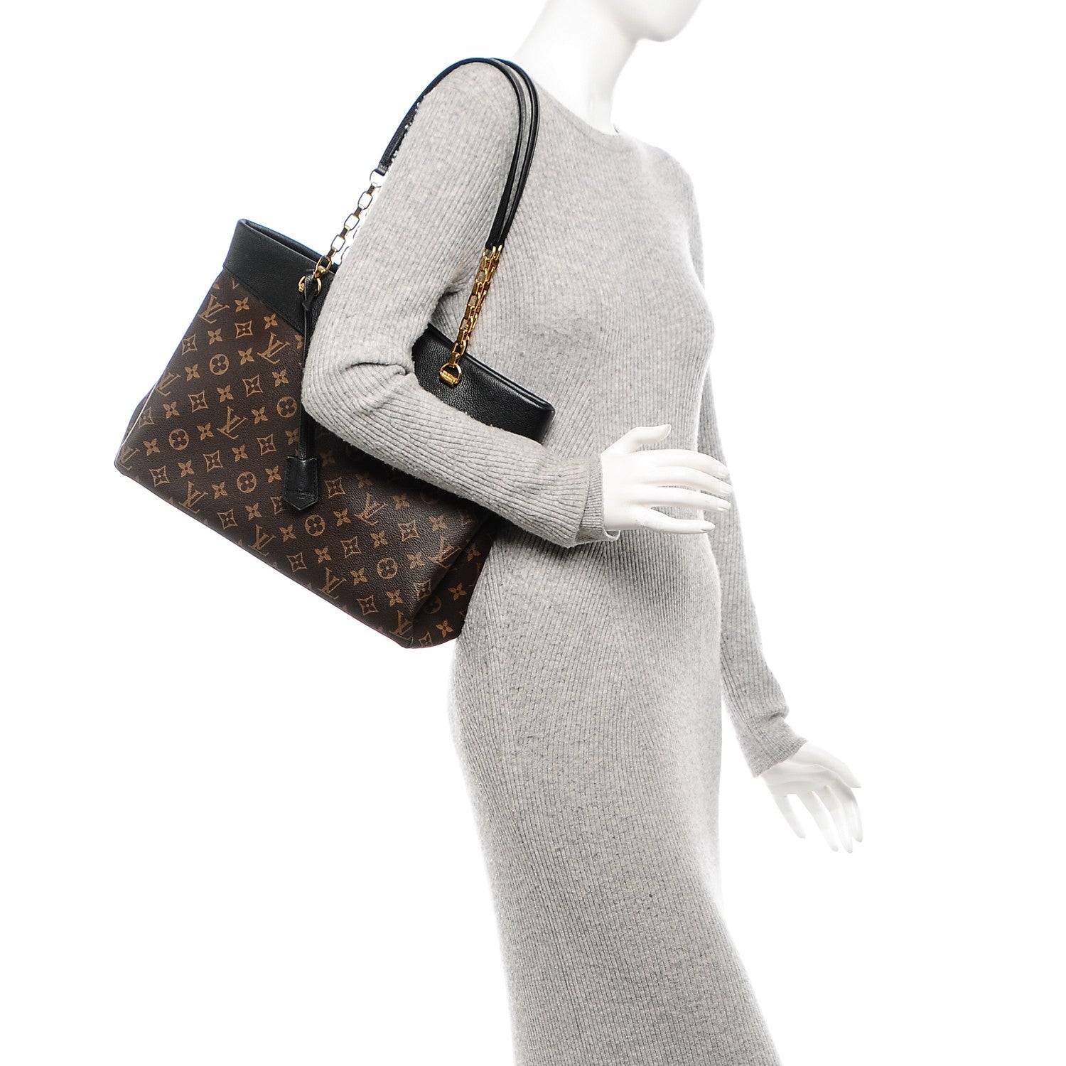 Louis Vuitton Monogram Pallas Shopper Black 2 of 6