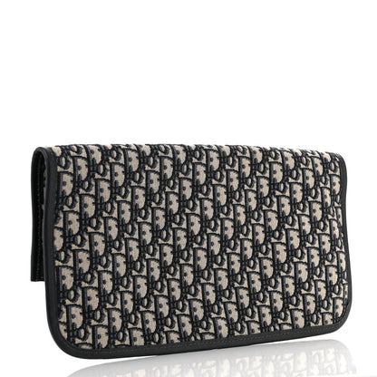Christian Dior Oblique Fold Over Clutch Blue 3 of 7