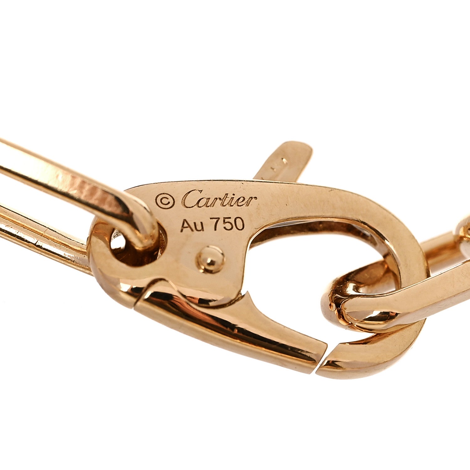 Cartier 18K Yellow Gold Santos de Cartier Link Chain Bracelet 3 of 5