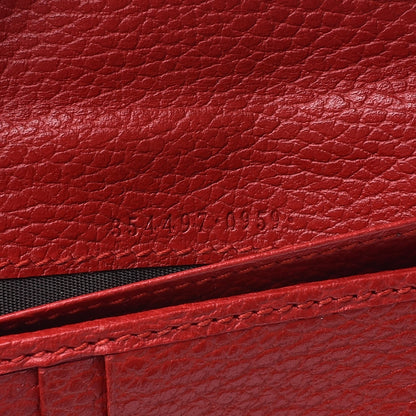 Gucci Dollar Calfskin Medium Swing Zip Around Wallet Red 7 of 7