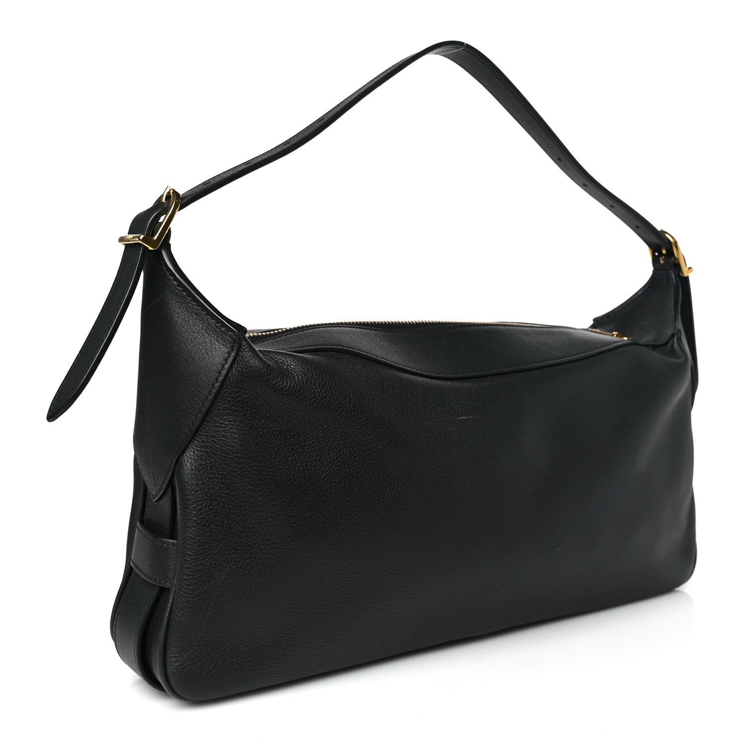 Celine Supple Calfskin Medium Romy Shoulder Bag Black 3 of 9