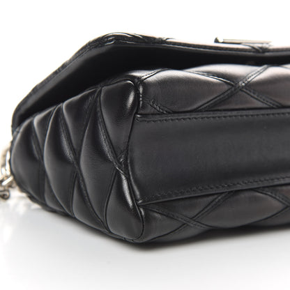 Louis Vuitton Lambskin Malletage GO-14 PM Black 8 of 11