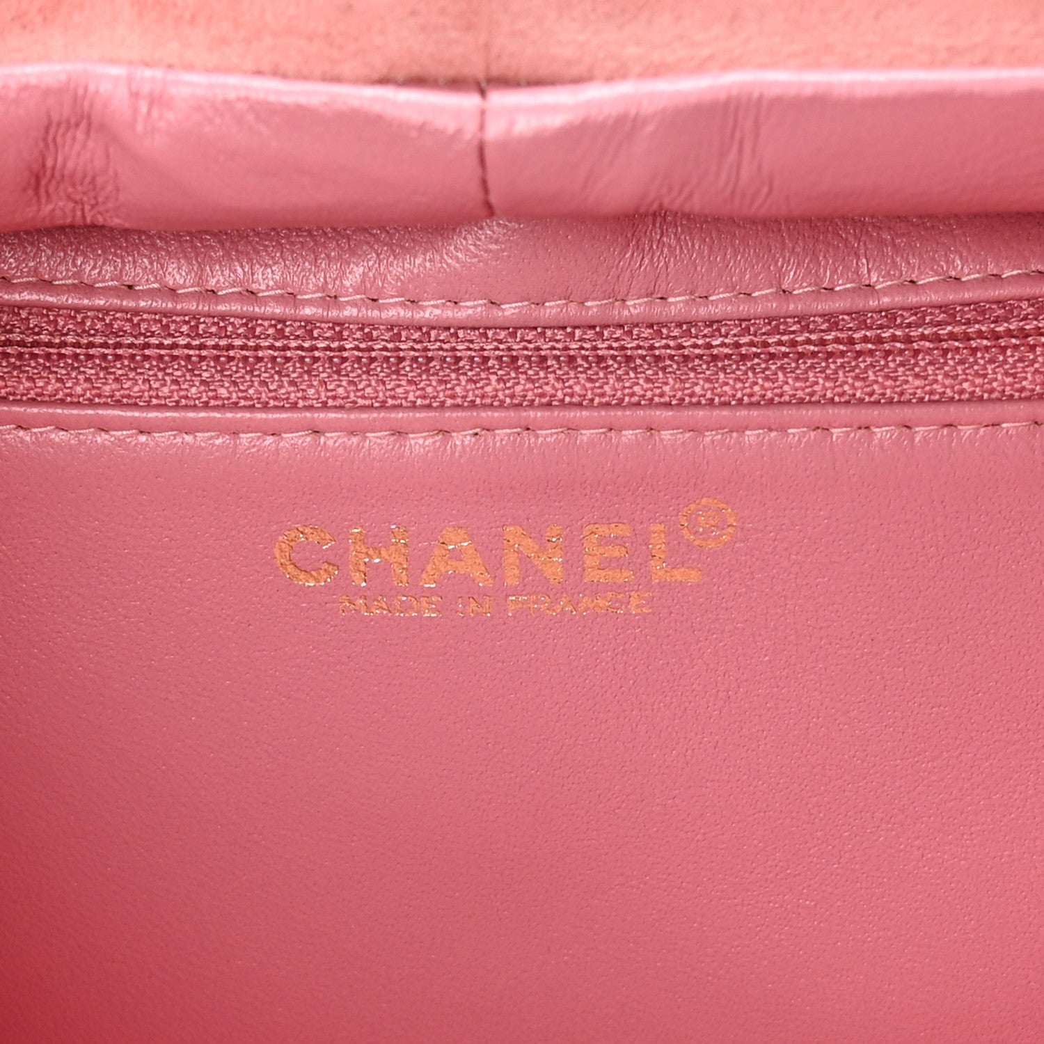 Chanel Suede Chocolate Bar Top Handle Flap Pink Beige 6 of 11