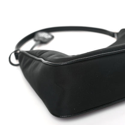 Prada Tessuto Nylon Saffiano Mini Re-Edition 2005 Bag Black 7 of 9