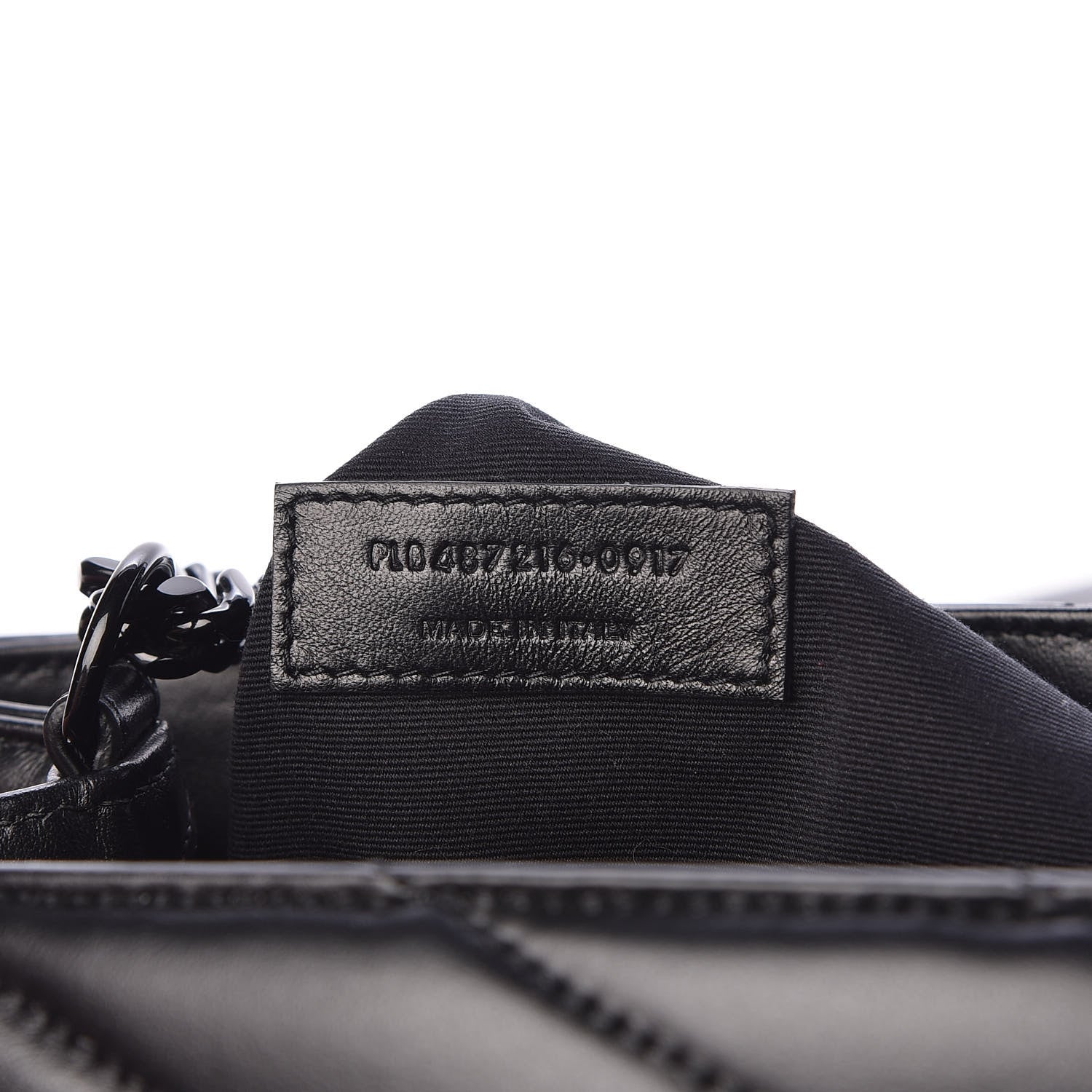 Saint Laurent Calfskin Y Quilted Monogram Medium Loulou Chain Satchel Black 7 of 10