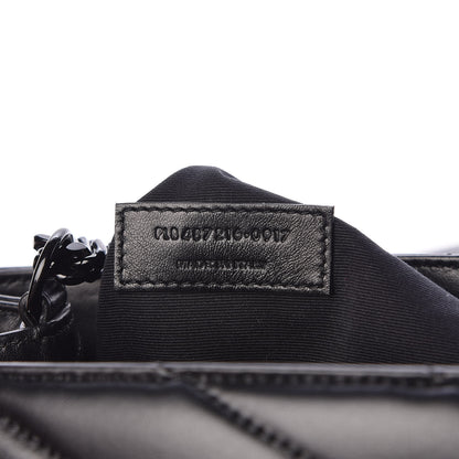 Saint Laurent Calfskin Y Quilted Monogram Medium Loulou Chain Satchel Black 7 of 10