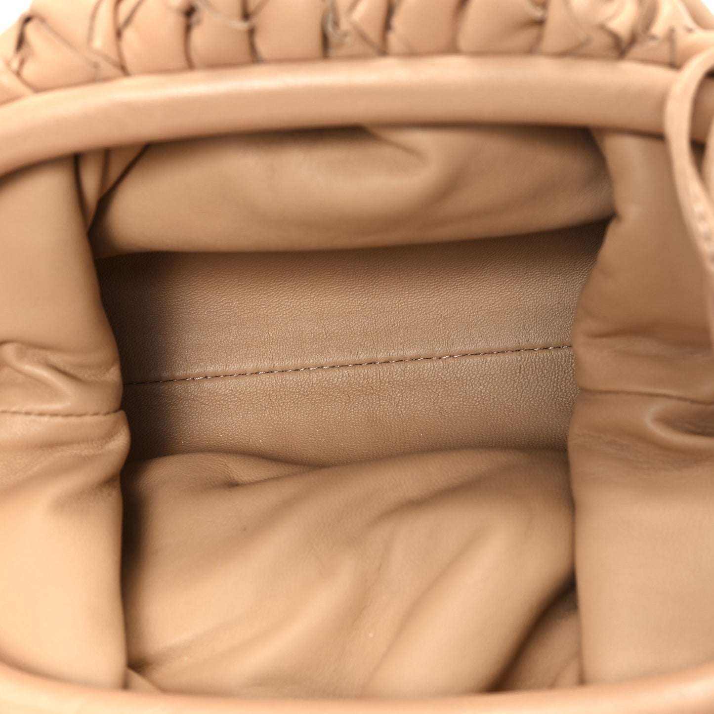 Nappa Intrecciato The Mini Pouch Almond