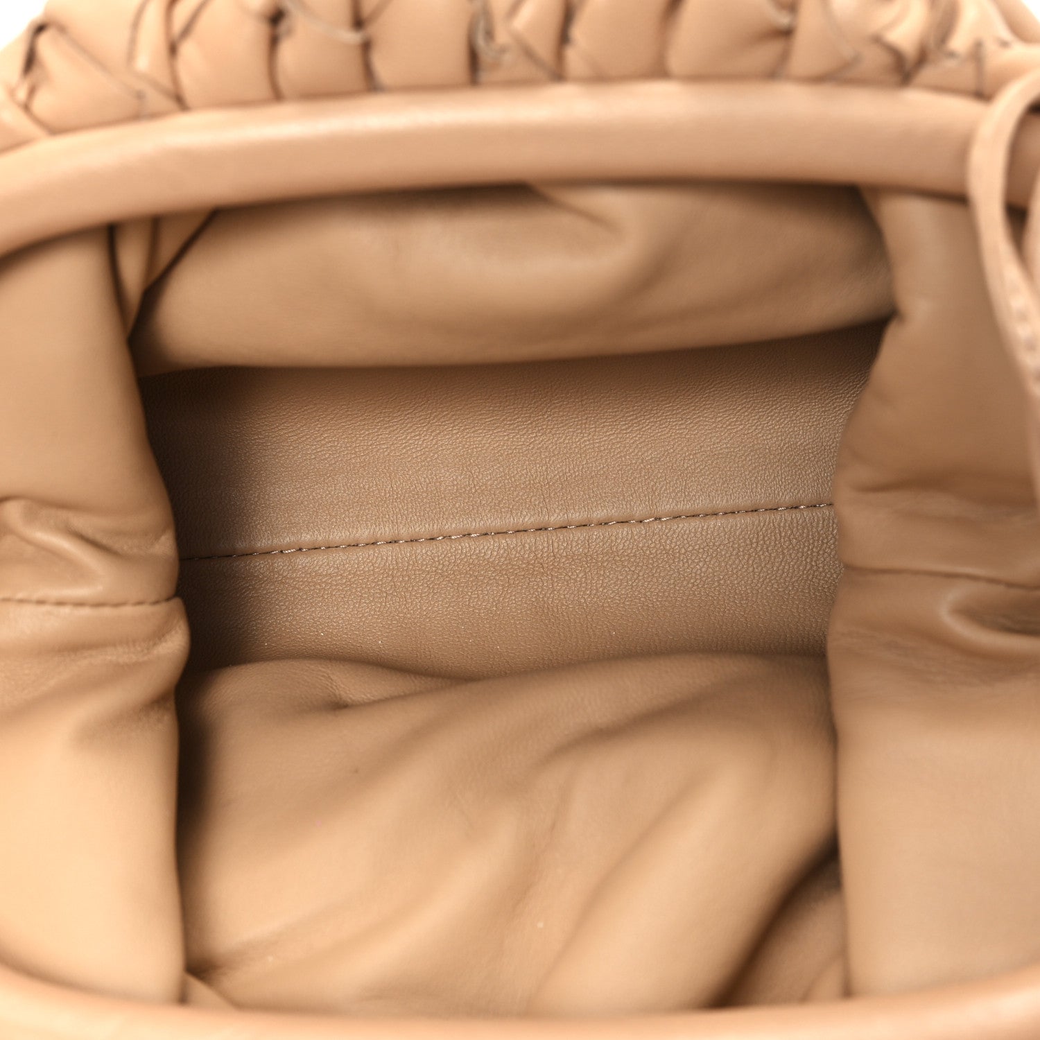 Bottega Veneta Nappa Intrecciato The Mini Pouch Almond 5 of 11