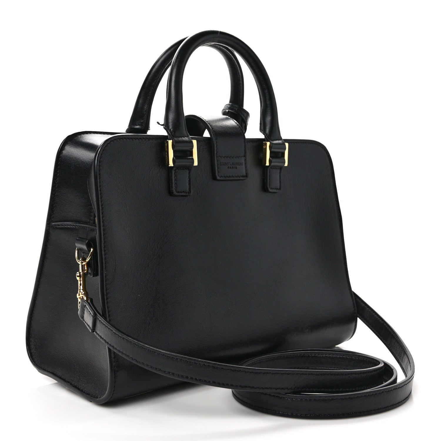 Saint Laurent SAINT LAURENT Calfskin Monogram Baby Cabas Black 3 of 13
