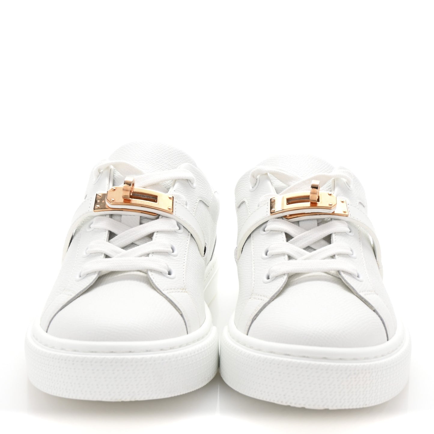 Epsom Calfskin Day Sneakers 37.5 White