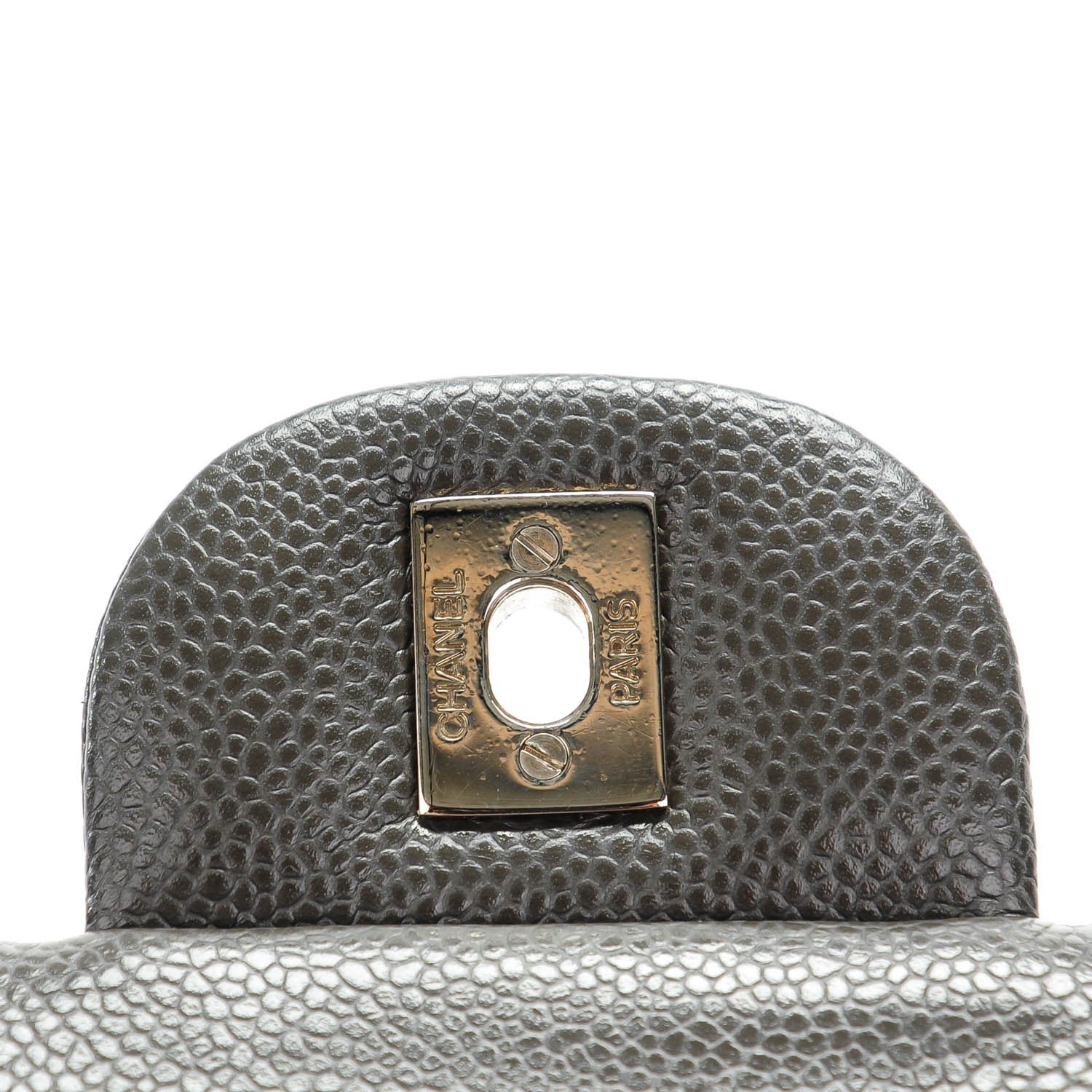 Chanel Caviar Quilted Jumbo Double Flap Dark Grey 5 of 8