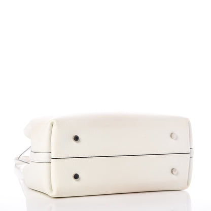 Christian Dior Grained Calfskin Medium Blossom Tote White 5 of 11