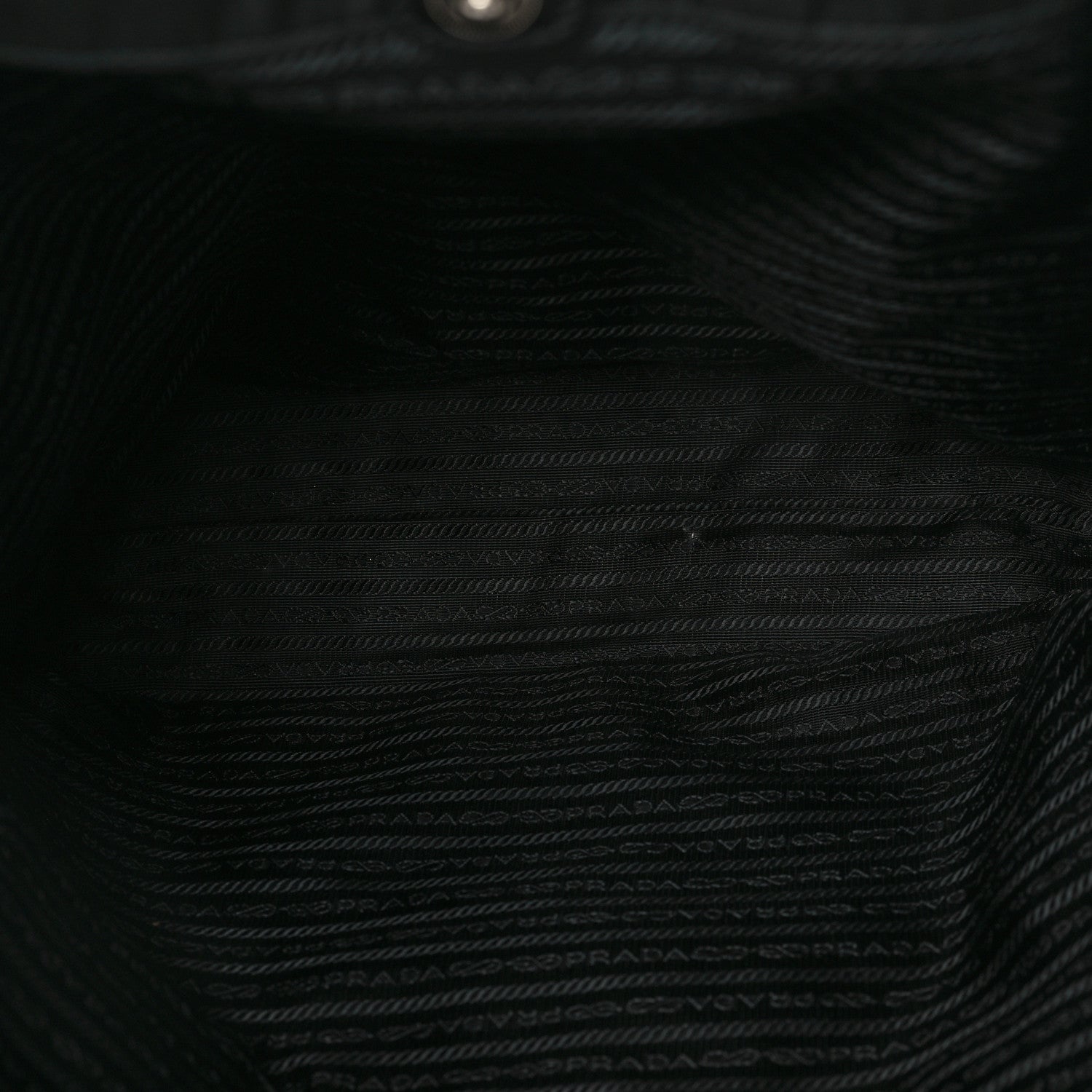 Prada Tessuto Nylon Soft Calfskin Tote Black 5 of 11