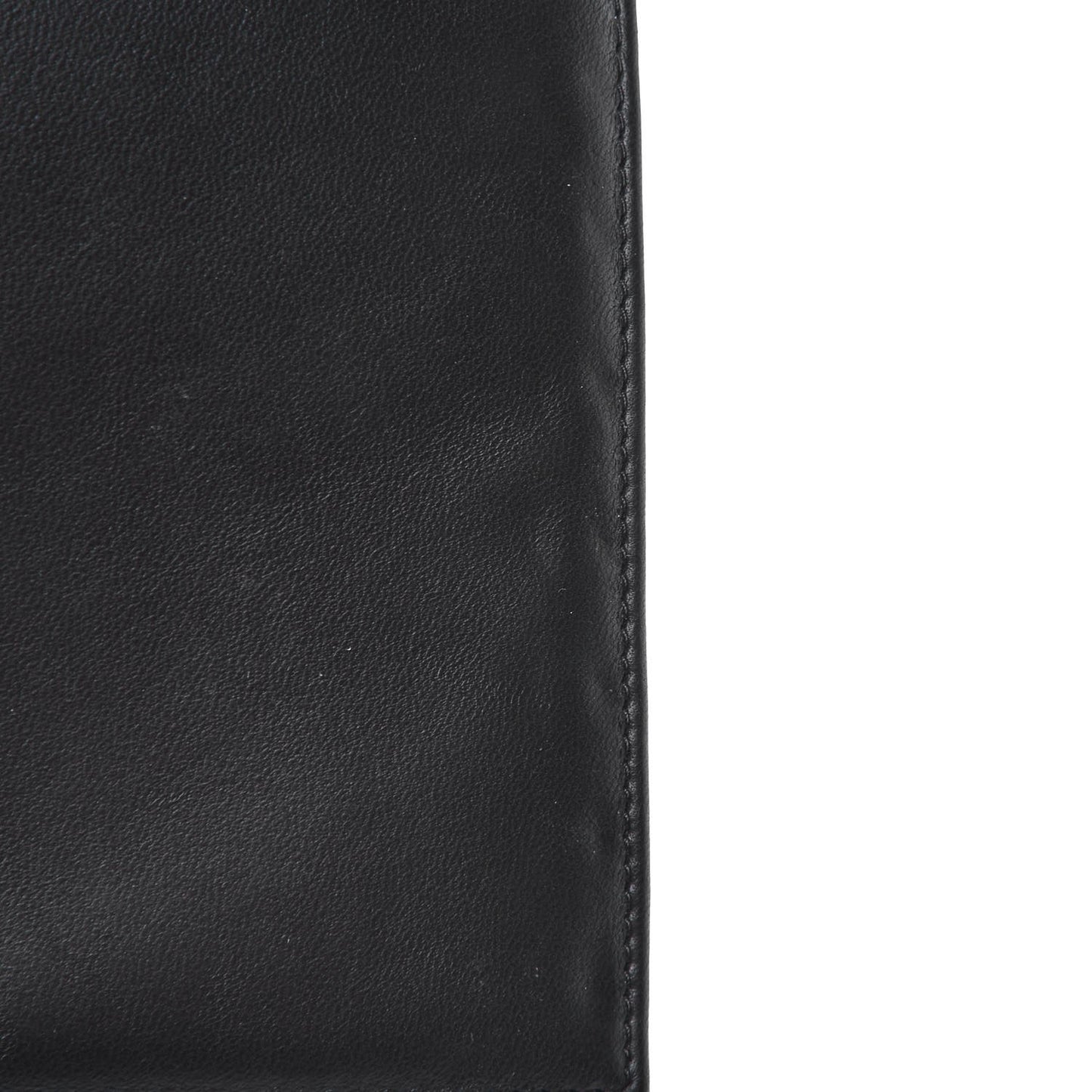 Lambskin Square Quilted CC Flap Black